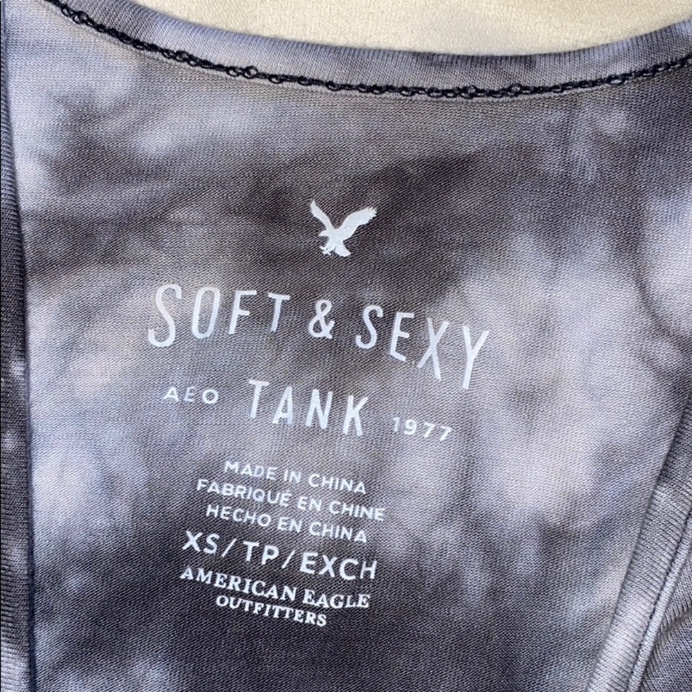 American Eagle AE Soft and Sexy Tie Dye Tank Top - Picture 2 of 2
